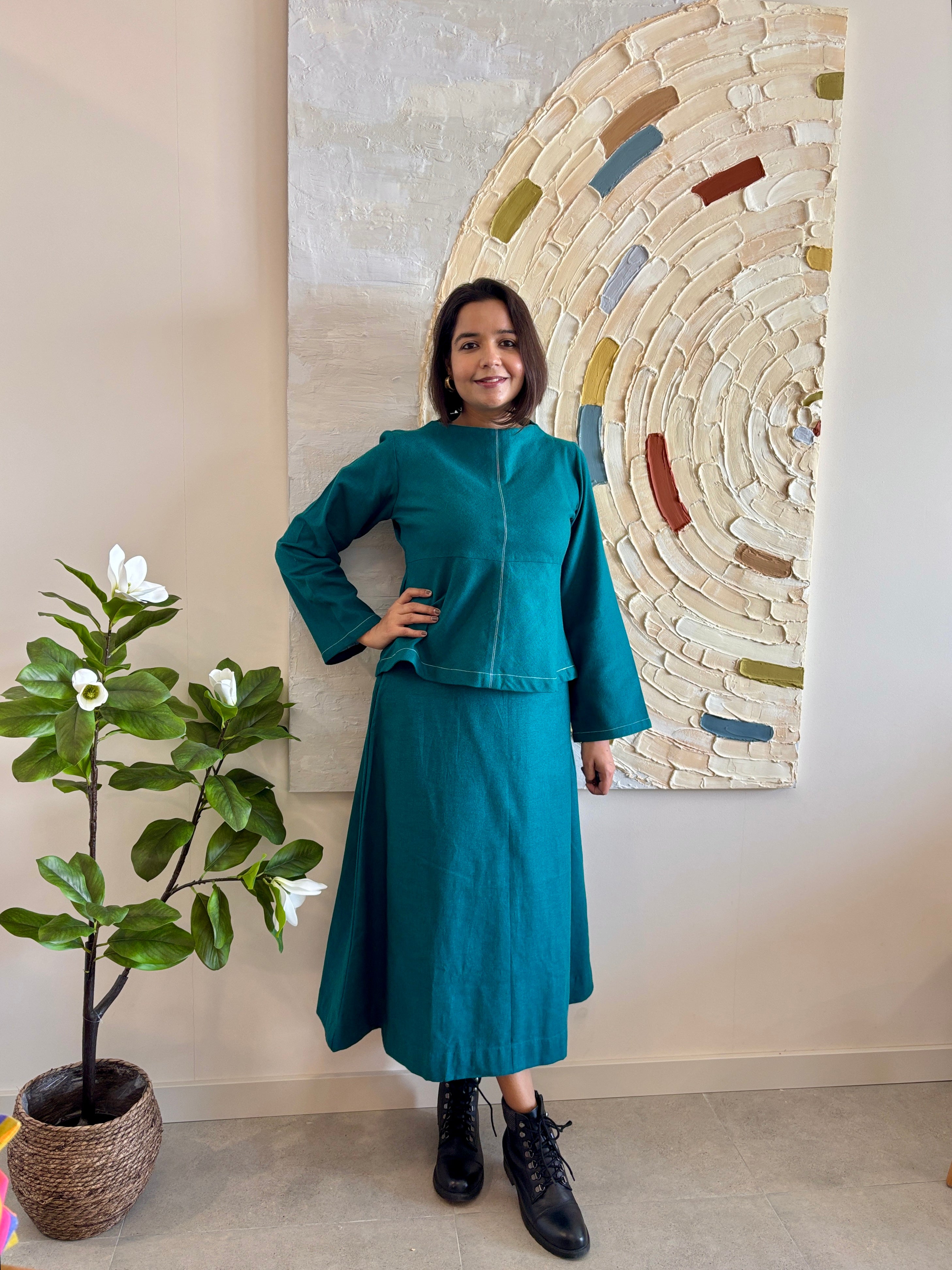 Emerald Winter Flannel Coord Set