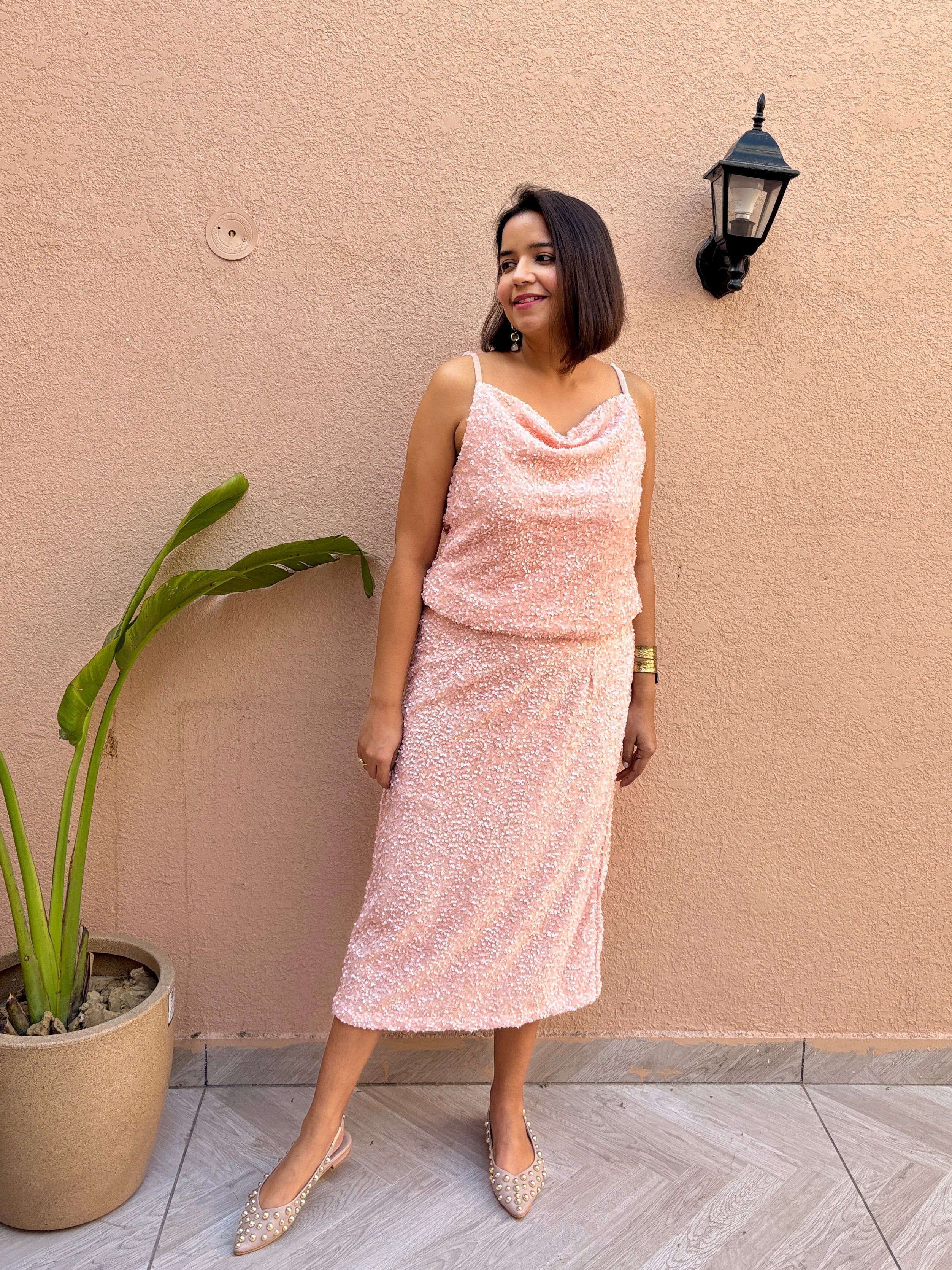 Blush Sequin Co-ord Set