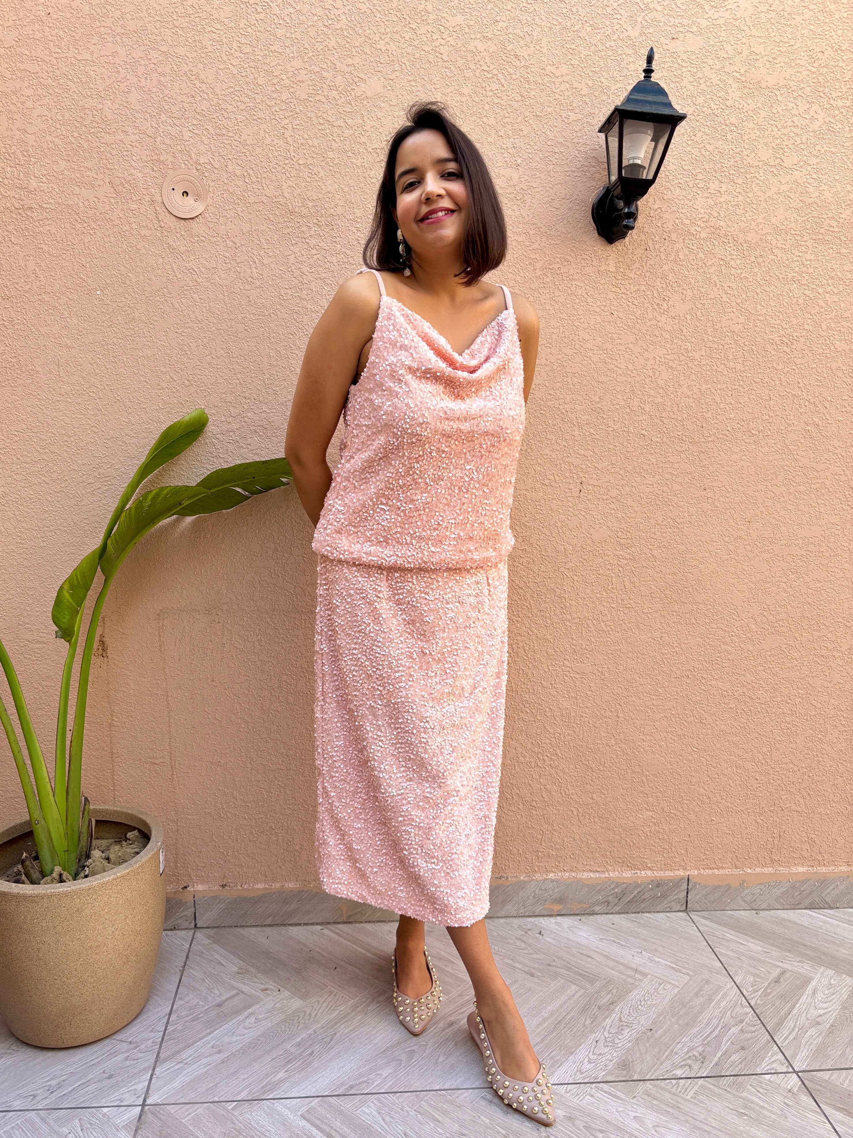 Blush Sequin Co-ord Set