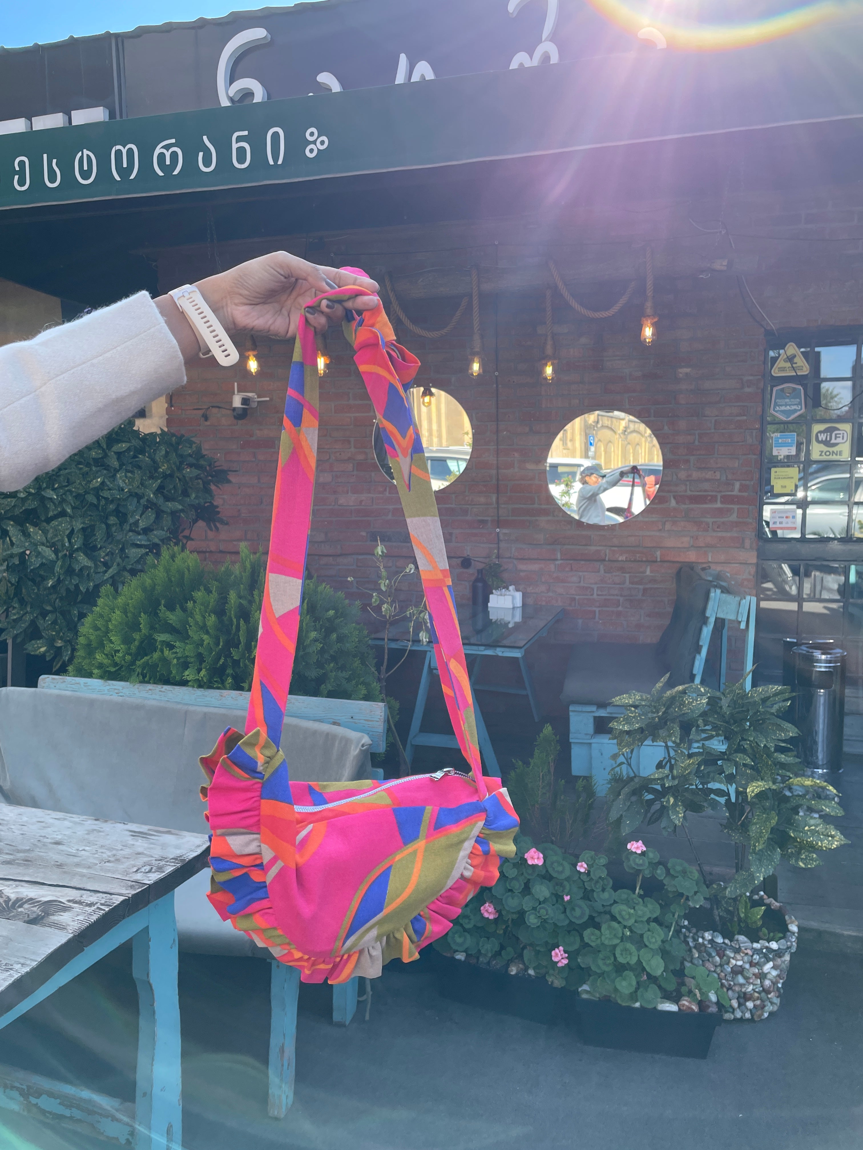 Multicolor Abstract Bag