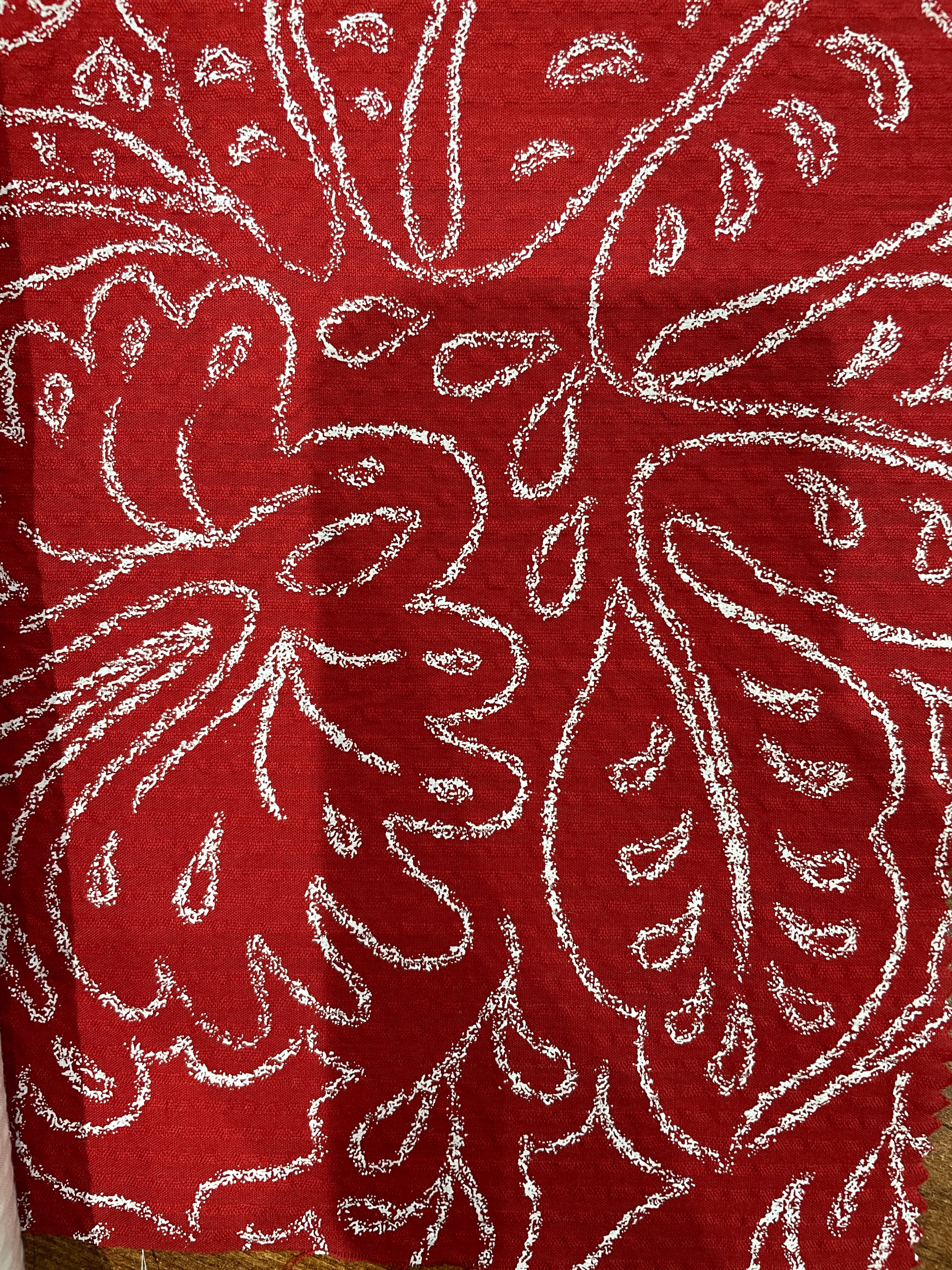 Red Seersucker Skater Dress image 3