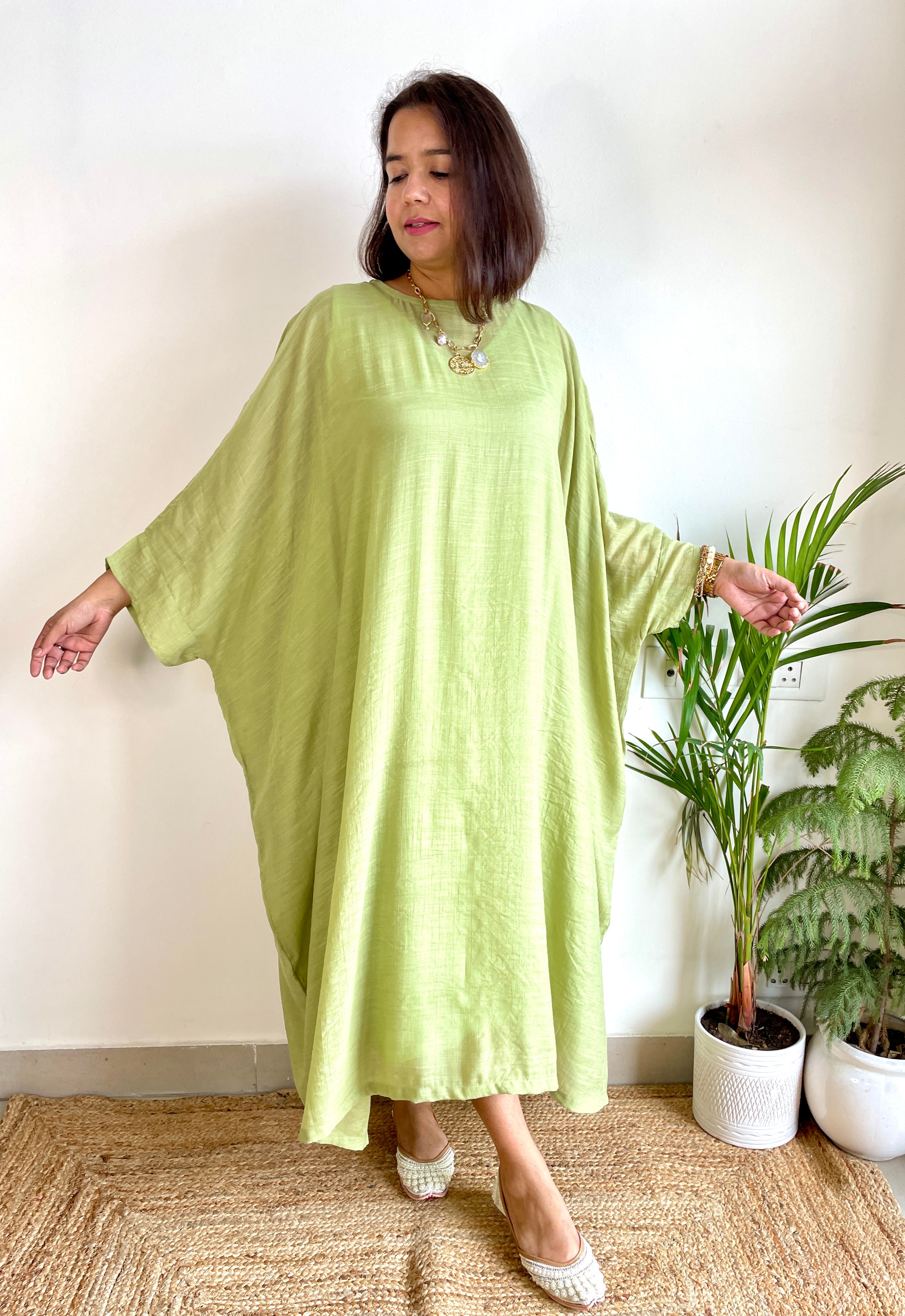 Olive Anti- Fit Kaftan image 1