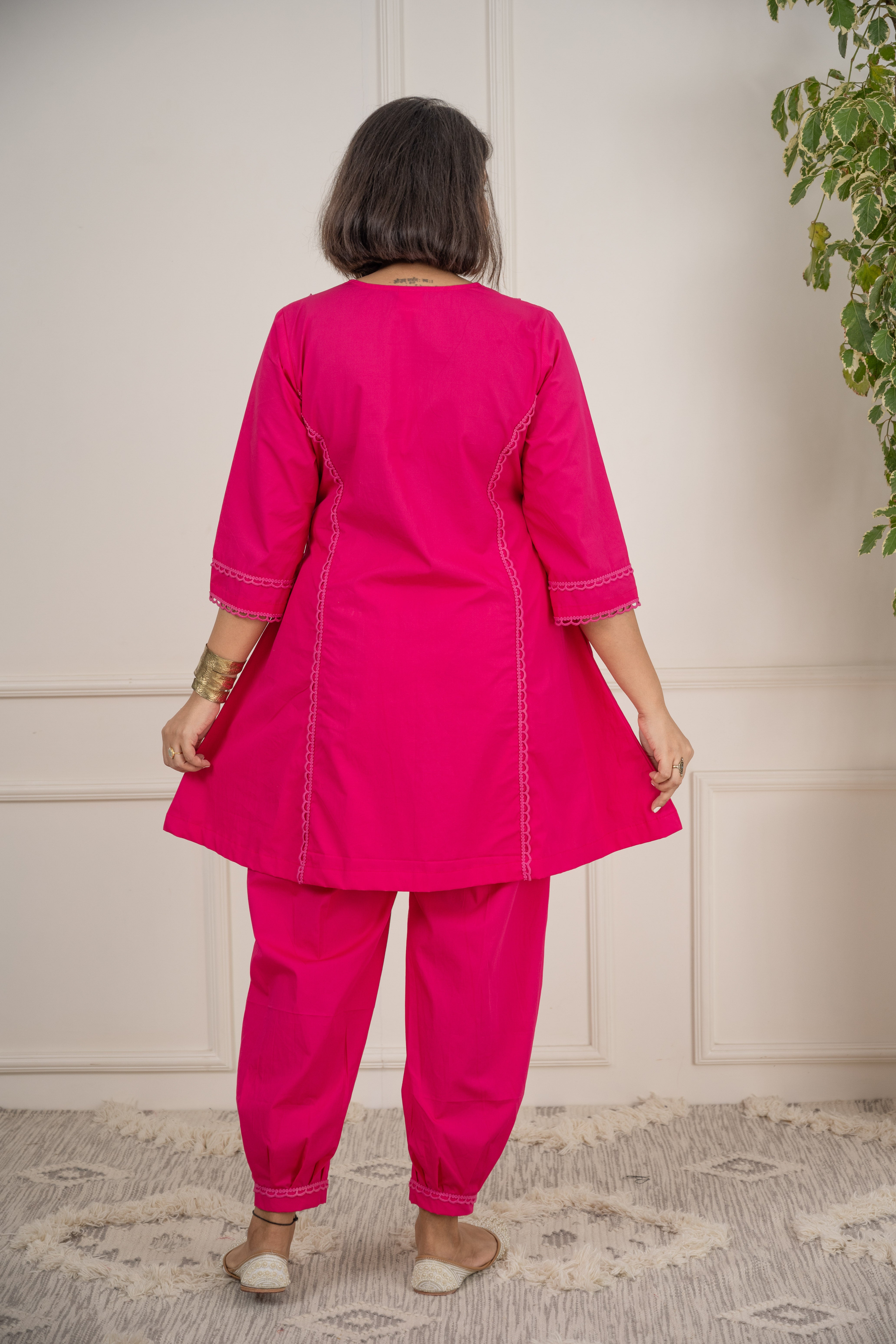 Magenta Kurta Set image 3