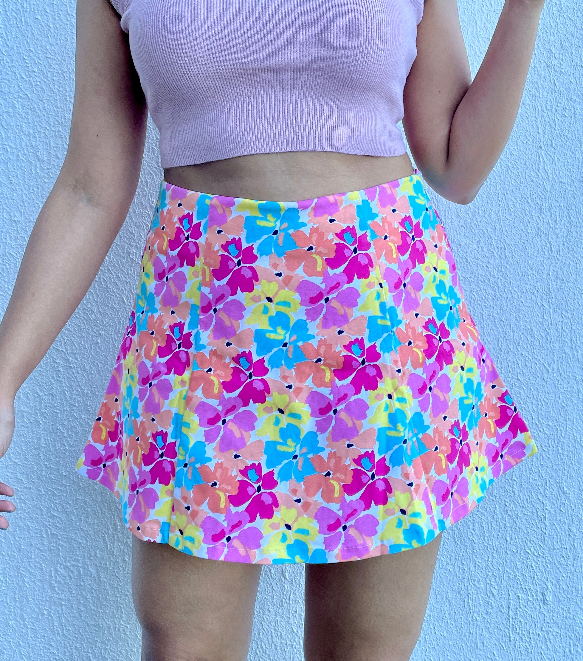 Floral Print High Rise Skorts image 1
