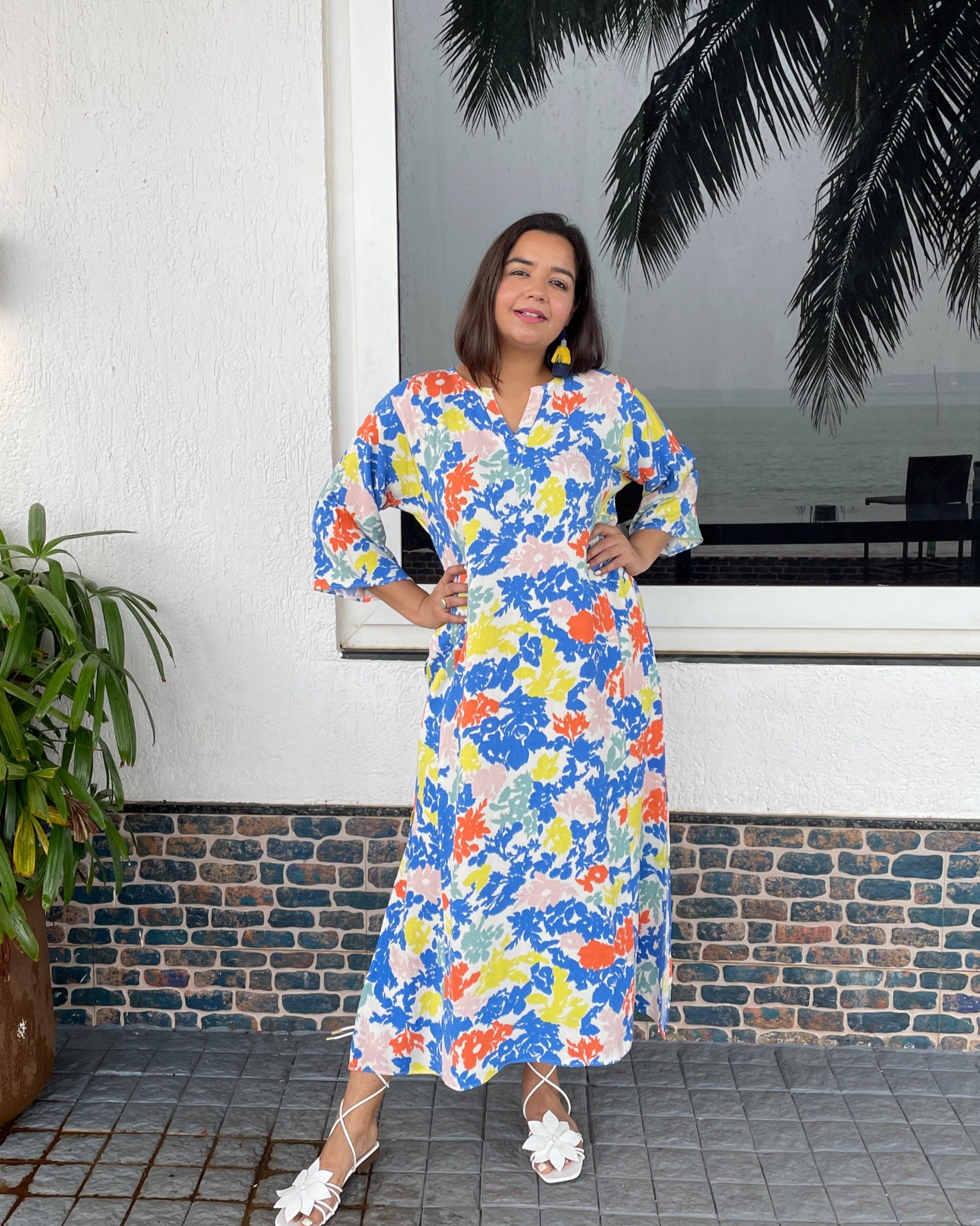 Multicolor Anti fit Long Dress image 0