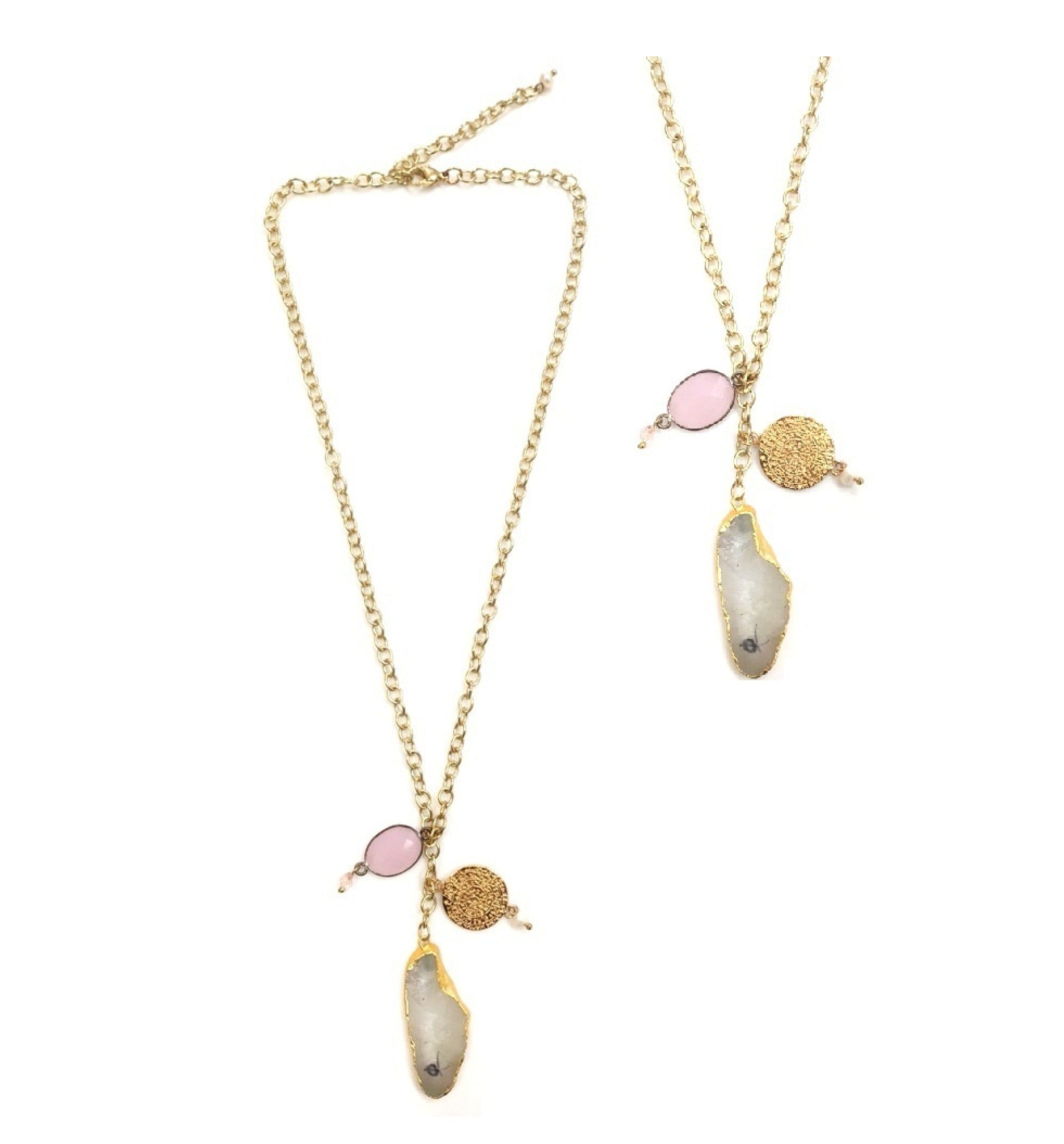 Agate Leaf Necklace image 0