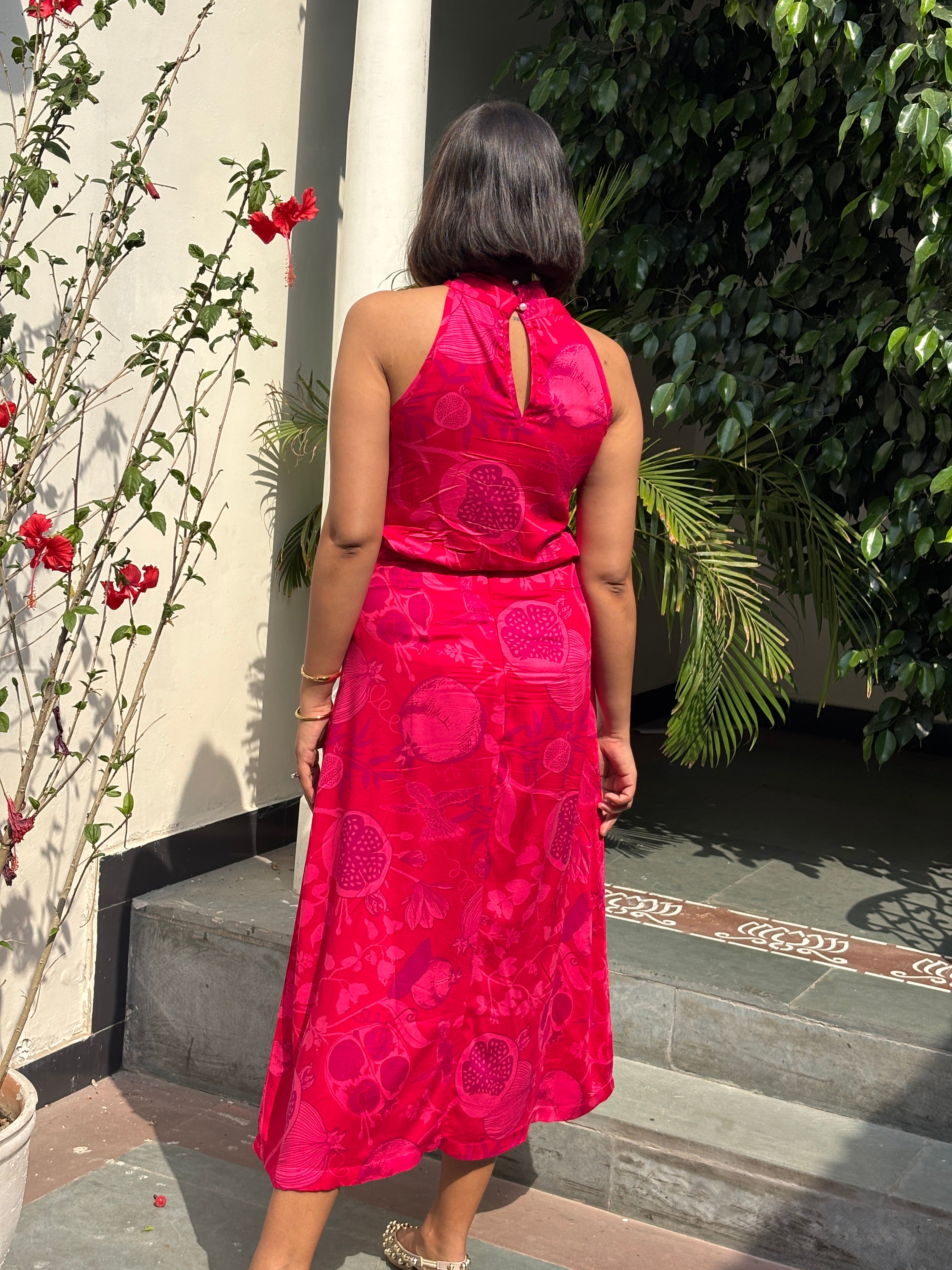 Pomegranate Halter Top image 1