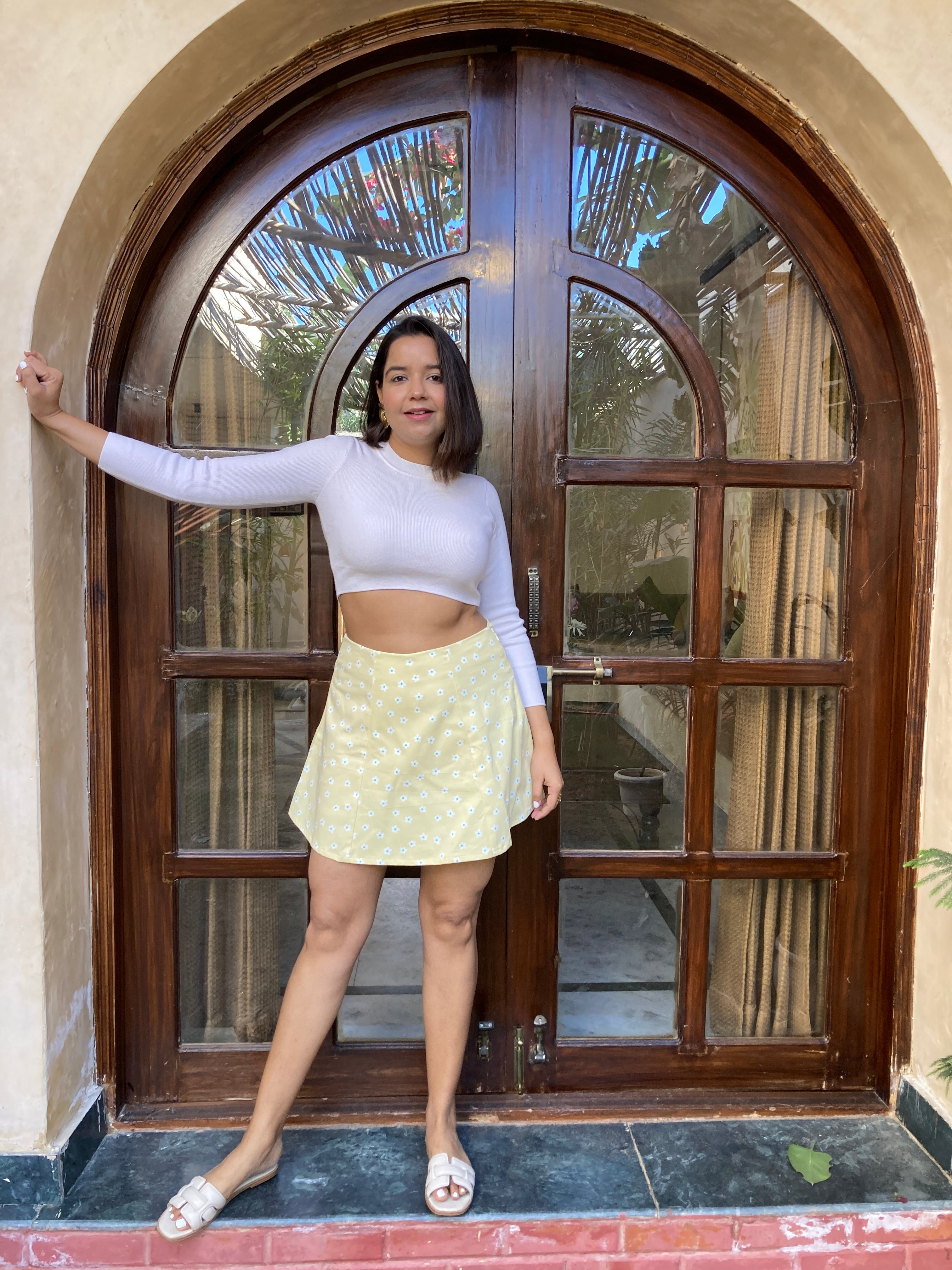 Butter Yellow High Rise Skorts image 3