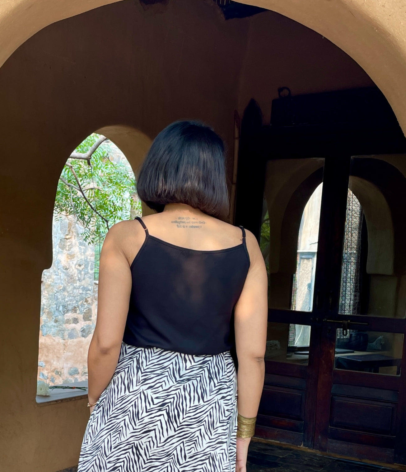 Black Cowl Neck Top image 3