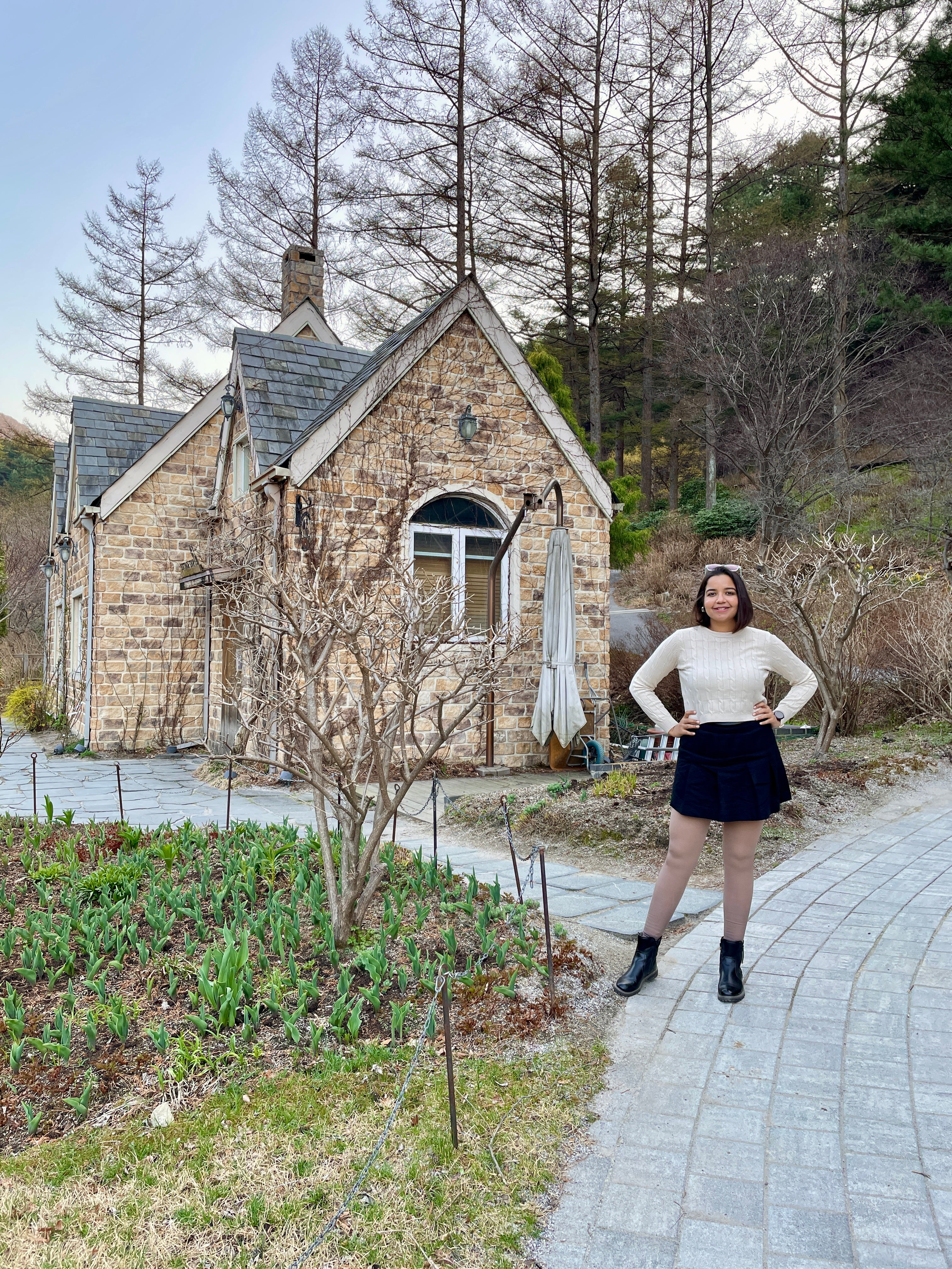 Linen Black Mini Skirt image 2