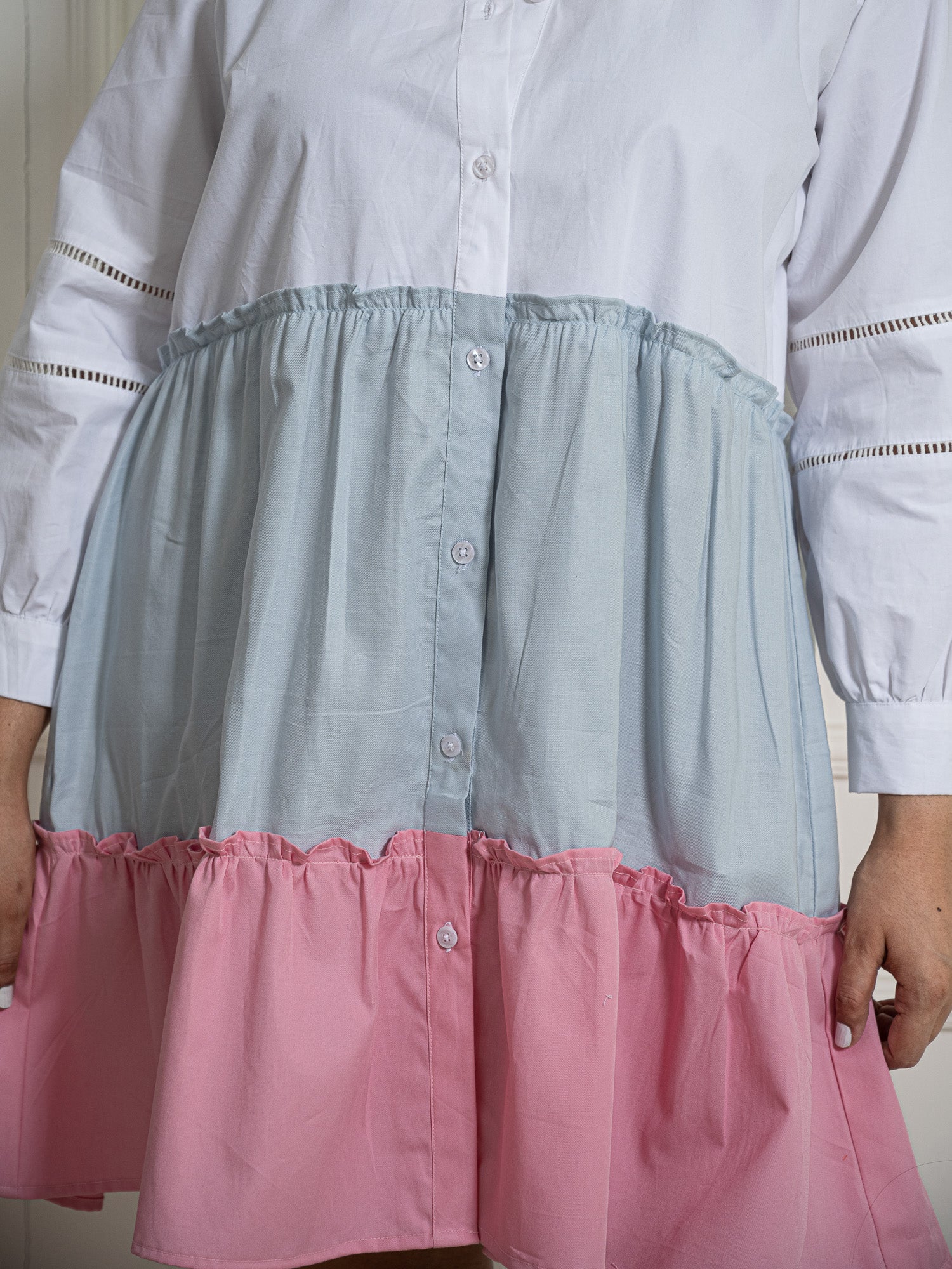 Multicolor Tiered Anti Fit Dress image 3