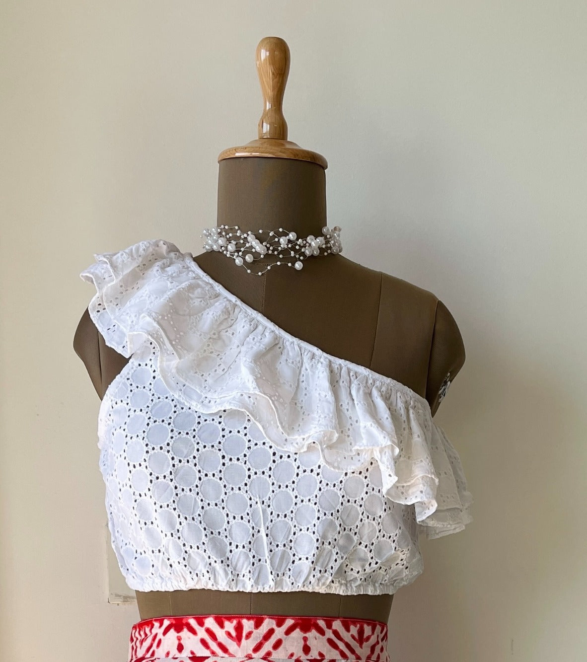 One Shoulder Frill Top image 1