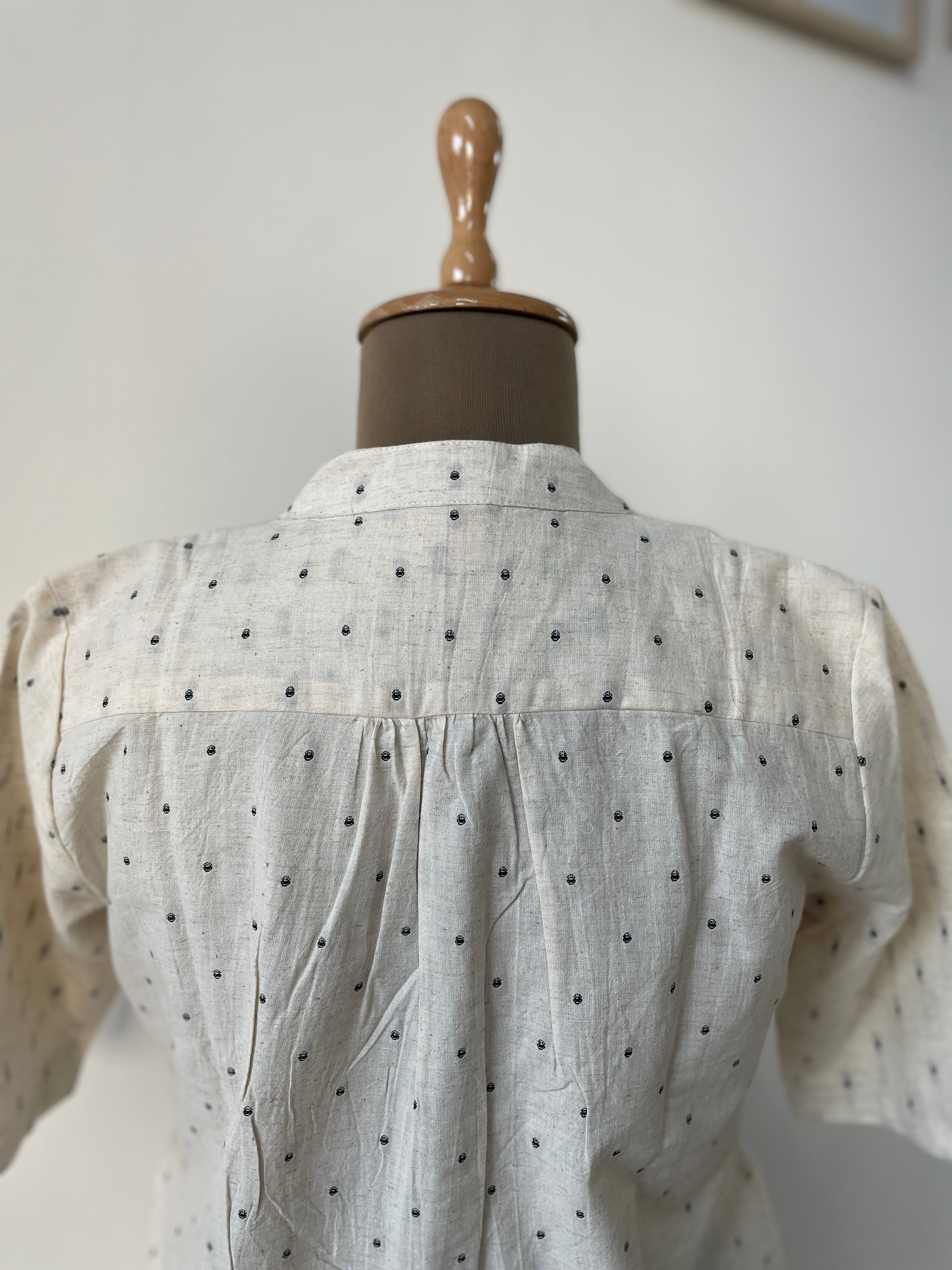 Beige Butta Kurta Set image 4