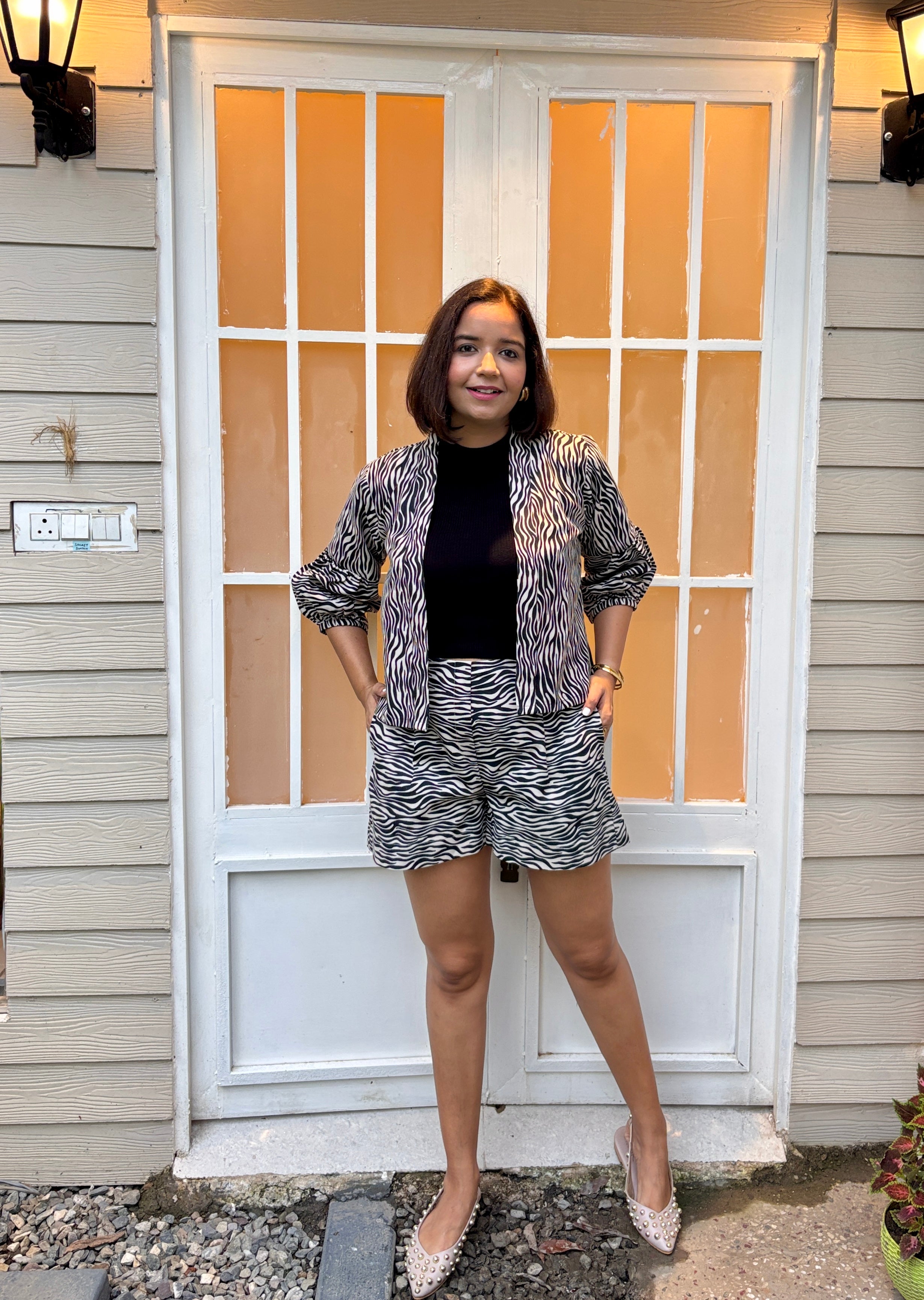 Zebra Print Cotton Coord Set for Women image 6