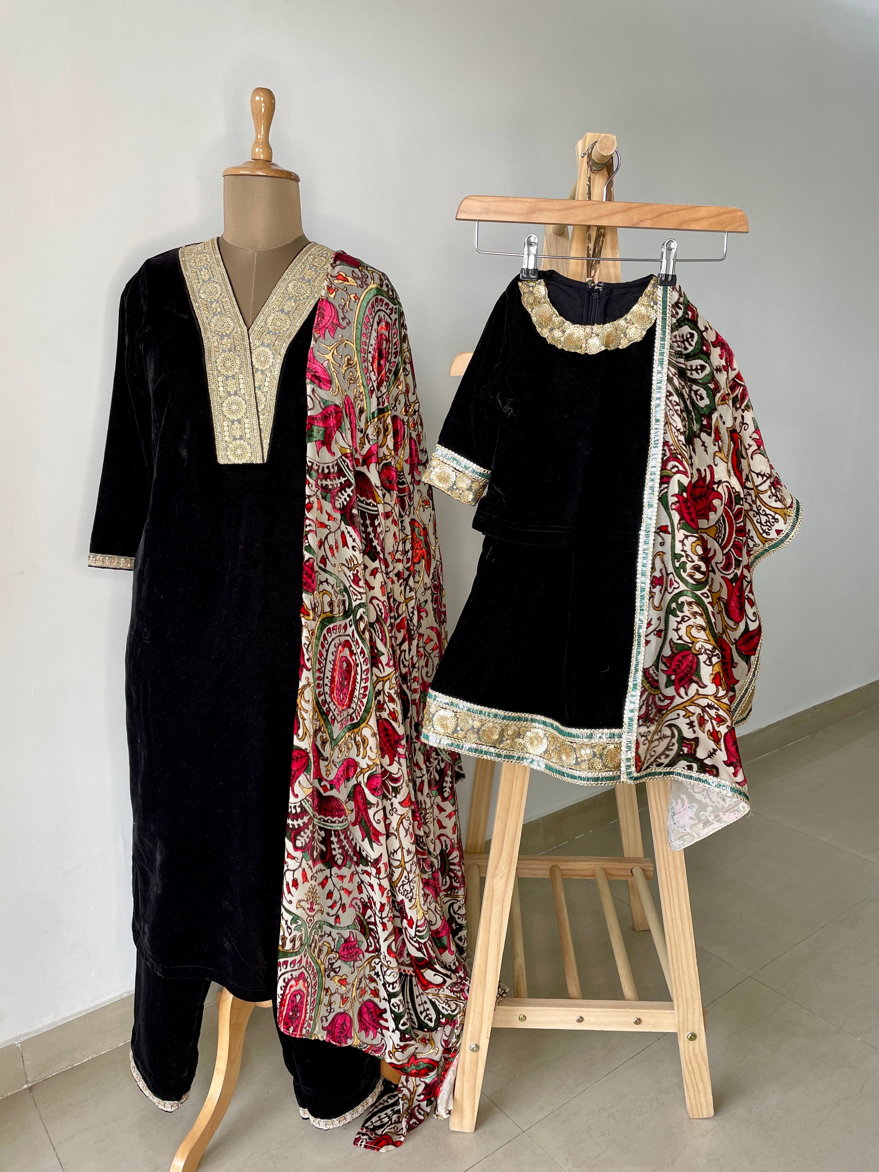 Black Velvet Suit Set image 5