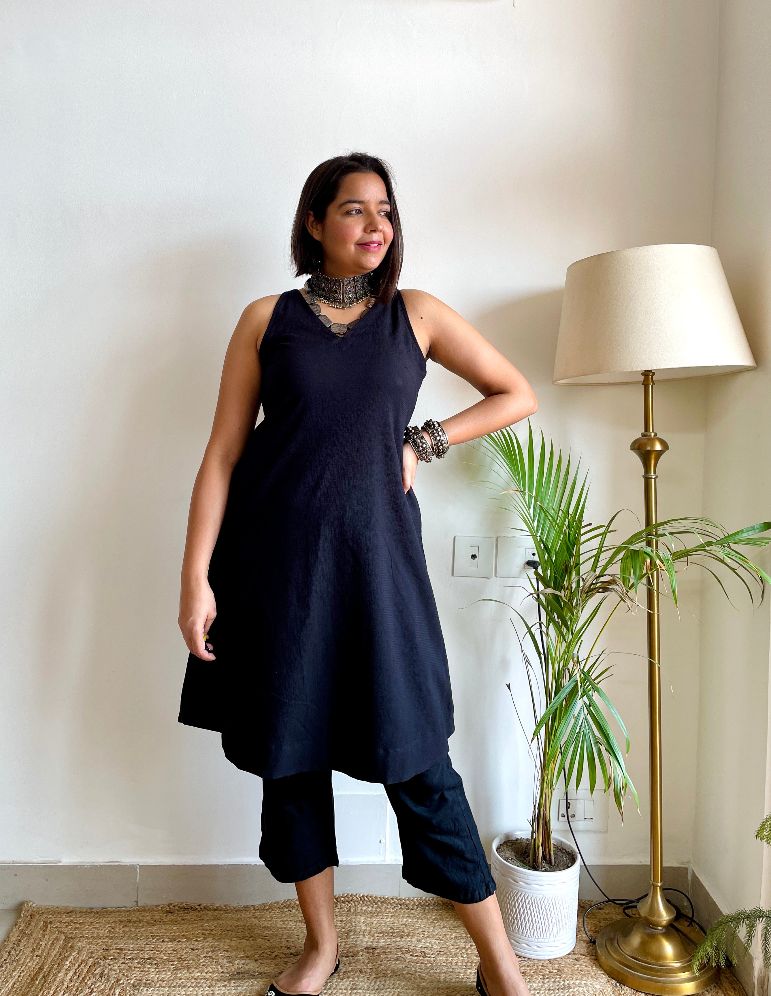 Solid Black Co-ord set image 1