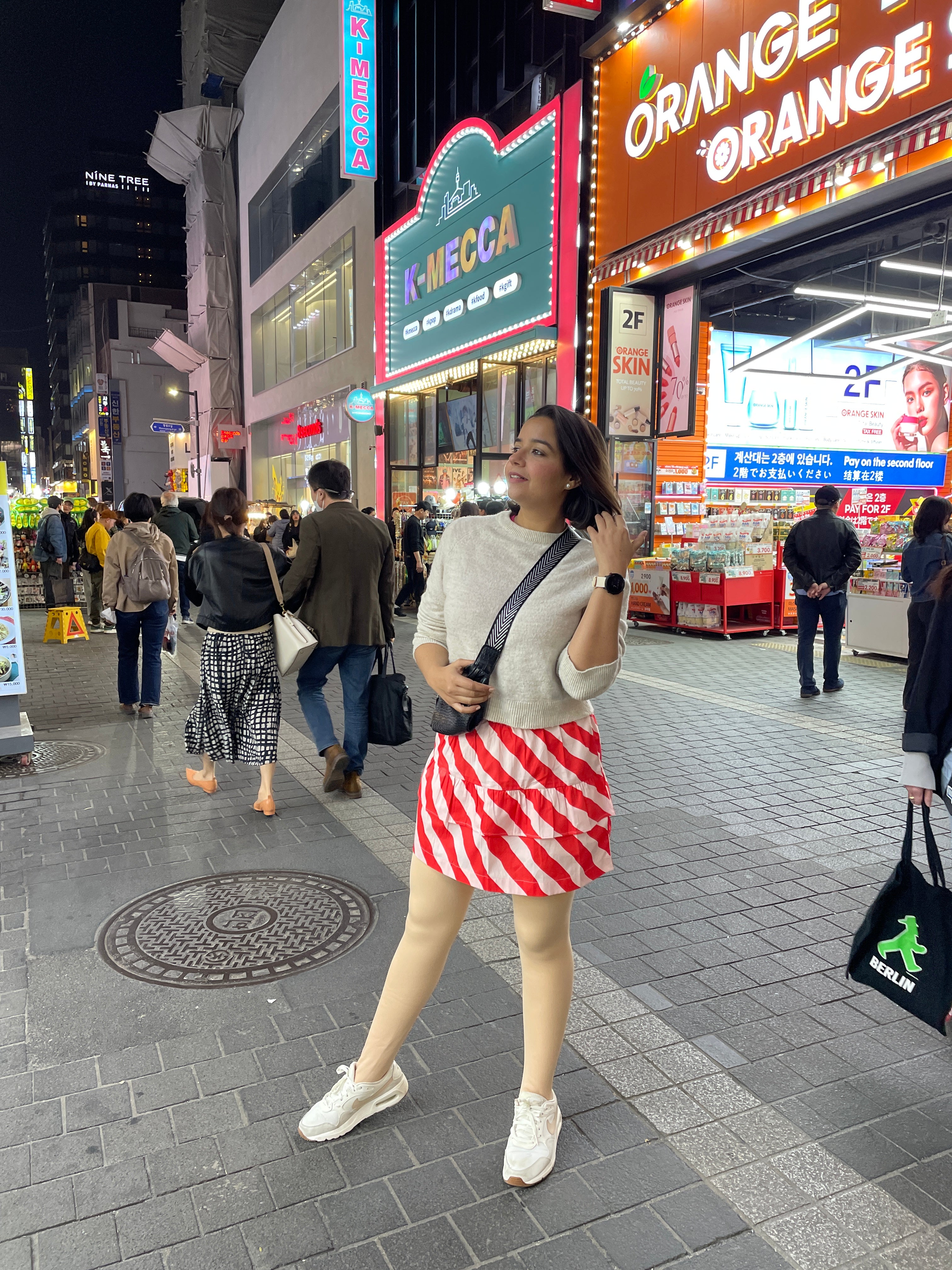 Red Stripe Mini Skirt image 3