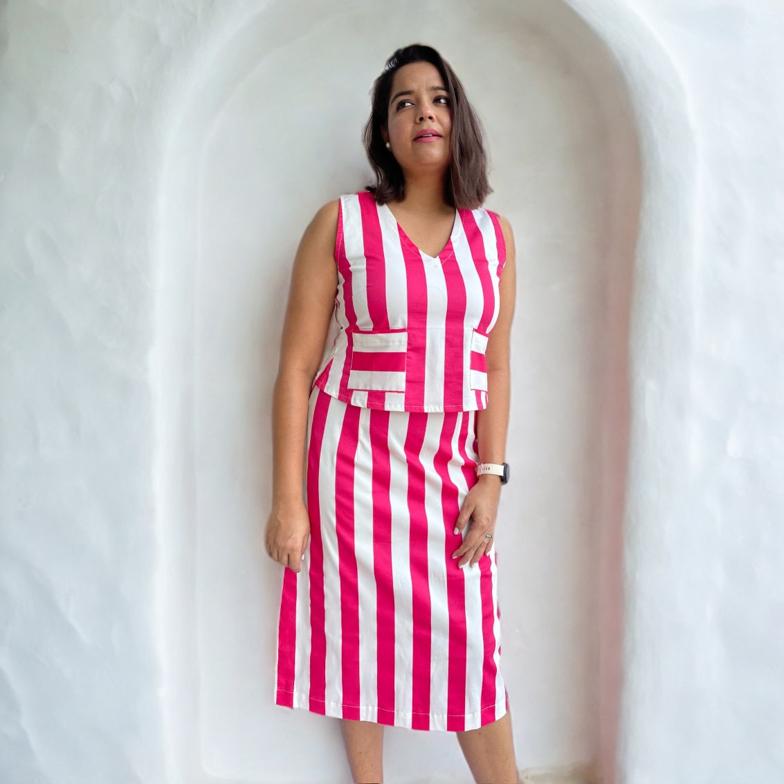 Pink Stripe Co-ord Set image 0