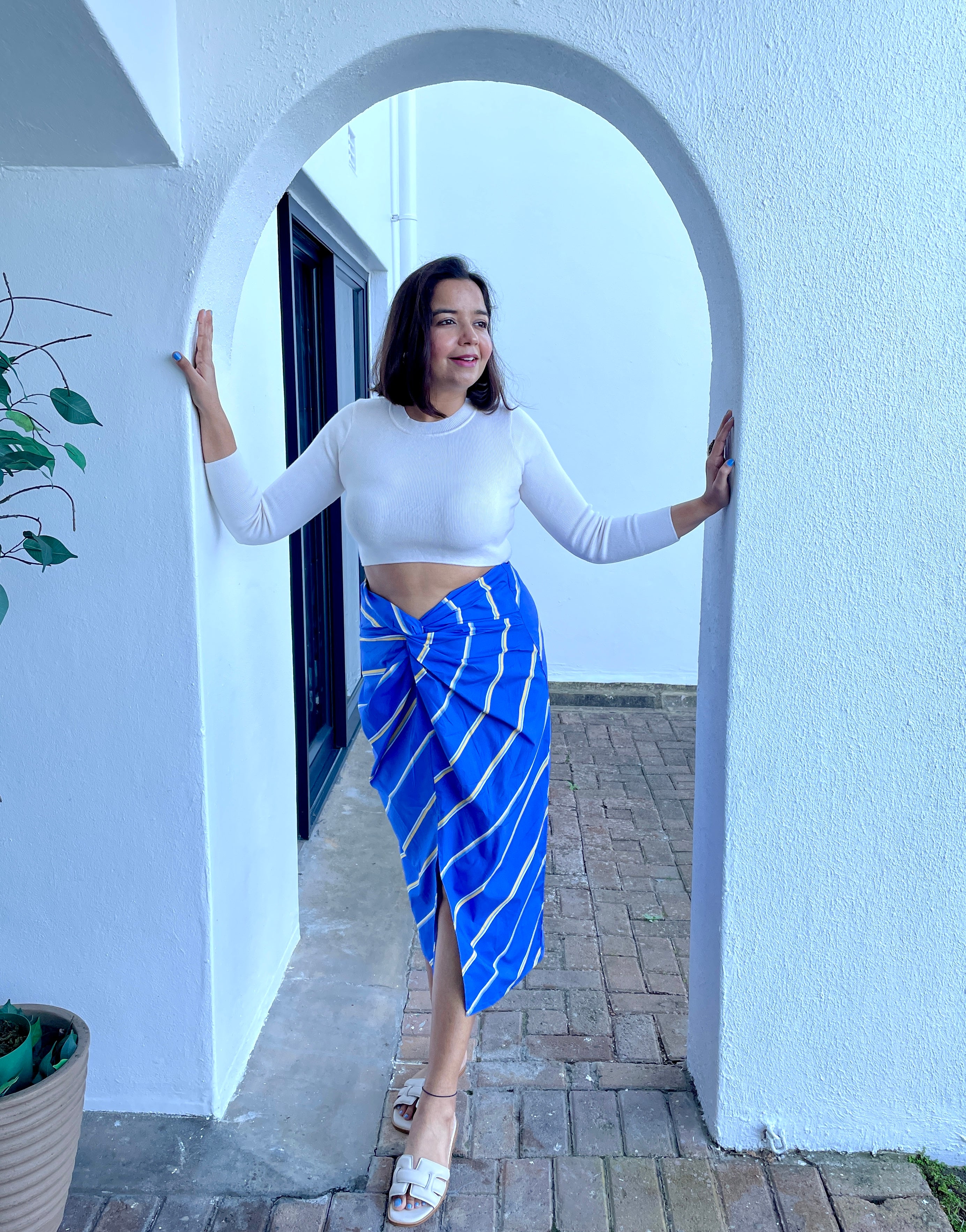 Blue Stripe  Knot skirt image 8